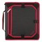 Five Star Zipper Binder, 3 Rings, 2" Capacity, 11 x 8.5, Black/Red Accents